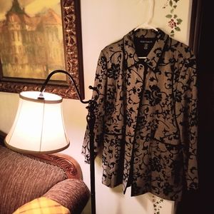 Womens Tan and black Jacket